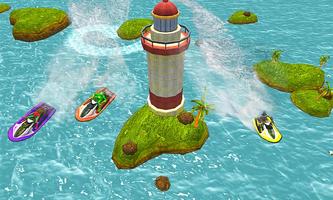 Super Heroes Speed Boat Stunt Race 2018 captura de pantalla 3