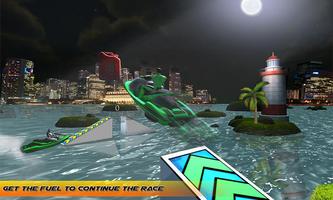 Super Heroes Speed Boat Stunt Race 2018 captura de pantalla 1