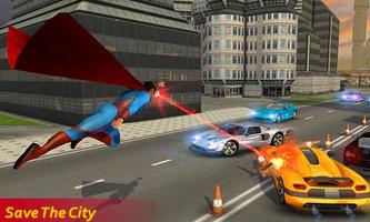 Flying Superhero Grand Robot City Rescue Mission ảnh chụp màn hình 2