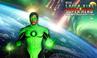 Real Green Ring Superhero City Rescue Mission Cartaz