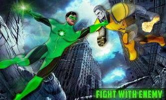 Real Green Ring Superhero City Rescue Mission imagem de tela 1