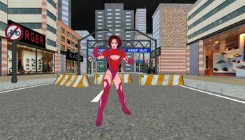 Superhero Woman Bombgirl Games Affiche