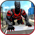 Flying Black Panther Superhero City Rescue Mission icône