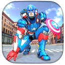 Superhero Captain Flying Robot City Rescue Mission APK