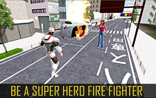 Flying Robot Captain Hero City Survival Mission ảnh chụp màn hình 2
