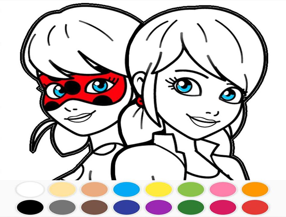 Download do APK de Ladybug y Cat noir para colorir. para Android