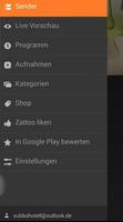 Zattoo Deine WM App Hint Cartaz