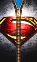 Superman Zipper Lock Screen Affiche