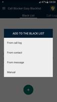 Call Blocker Easy Blacklist Affiche