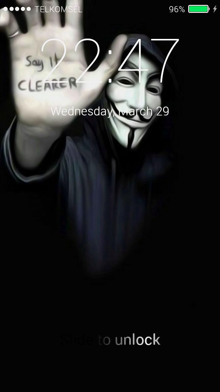 Anonymous Hacker Lock Screen For Android Apk Download - how to get a hacker mask in roblox