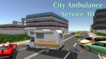 City Ambulance Service 3D Affiche