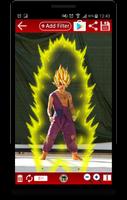 Super Saiyan Editor Black Hair الملصق