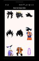 Super Saiyan Editor Black Hair اسکرین شاٹ 1