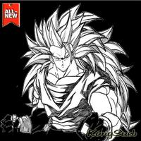 Best Super Saiyan Goku Sketch Affiche