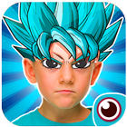 super saiyan hero photo editor : camera sticker icône