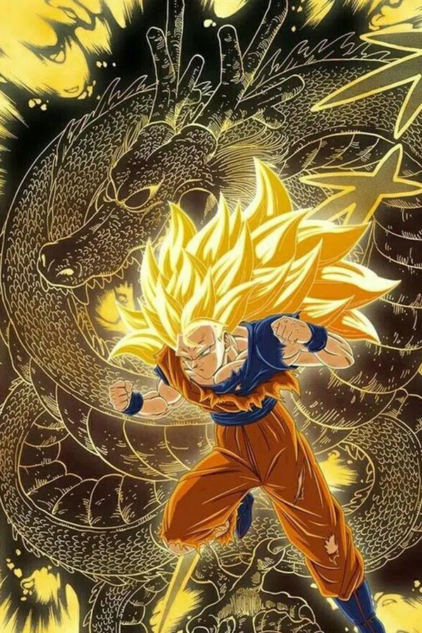 Download Super Saiyan 3 Goku DBZ 4K Wallpaper