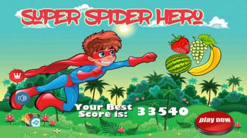 Super Spider Hero Man Flying plakat
