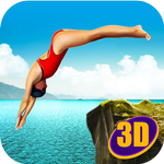 Swimming Pool Flip Diving 3D icon