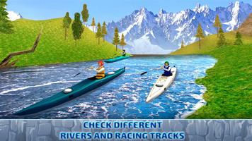 Kayak Boat River Cross Simulator - Canoeing Game পোস্টার