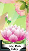 Lotus photo collage Affiche