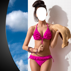 Bikini Girl Photo Montage Zeichen