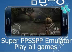Super PPSP – New Blue PSP roms Emulator โปสเตอร์