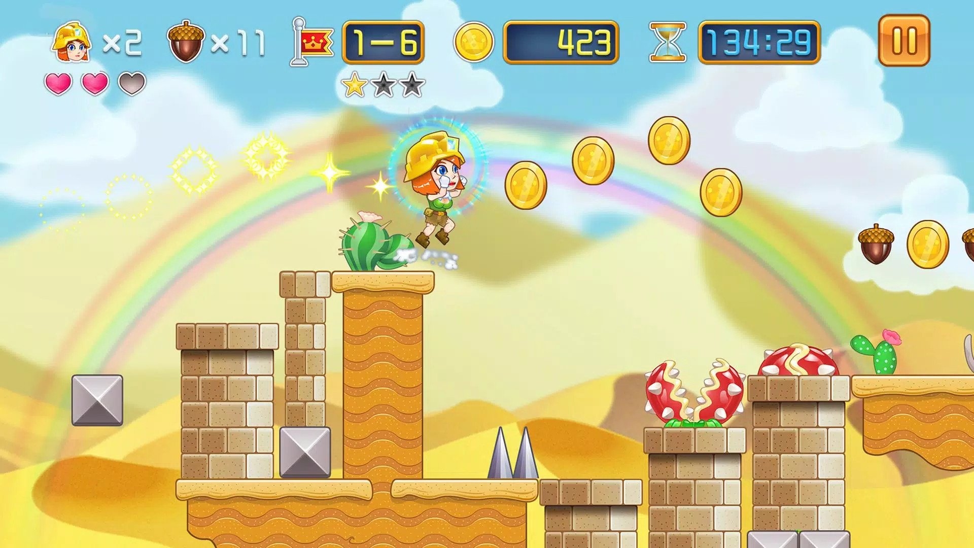 Melhor Jogo Estilo Super Mario Para Celular Miner Adventure -Save