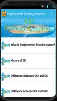 Supplemental Security Income --SSI-- الملصق