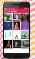 Hi Gif Emojis ポスター
