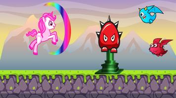My  Pinkie Unicorn Dash Rainbow pony magic jump capture d'écran 1