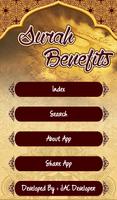 Surah Benefits Plakat