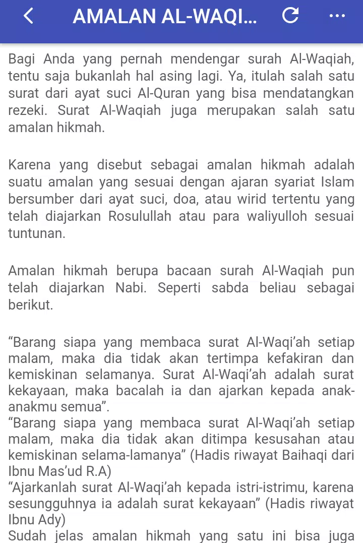 Asbabun Nuzul Surah Al Waqiah Untuk Android Muat Turun Apk