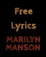 Free Lyrics for Marilyn Manson Affiche
