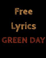 Free Lyrics for Green Day Plakat