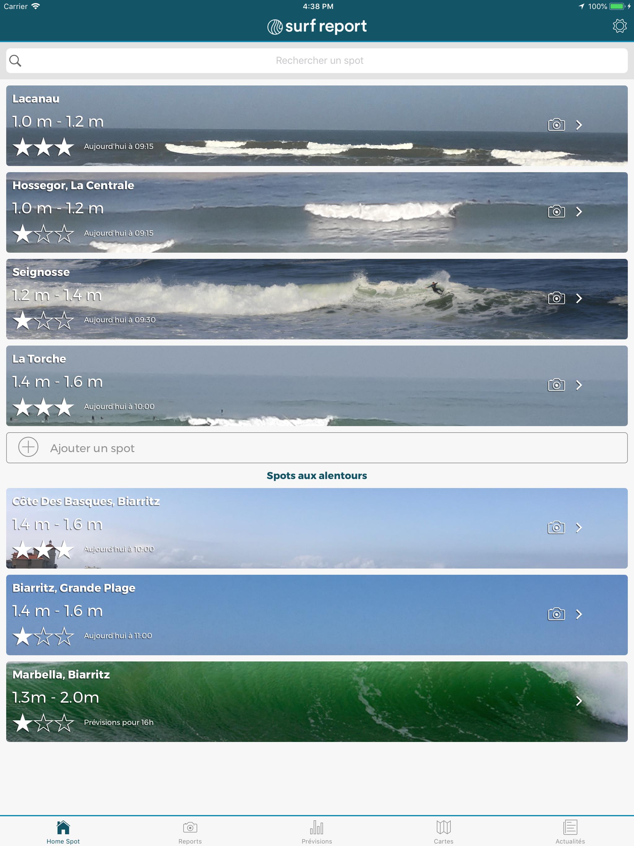 Surf forecast