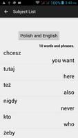 Top Polish Words capture d'écran 1
