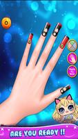 Nails Dolls Salon Coloring screenshot 1