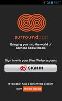 Surround App-Weibo in English پوسٹر