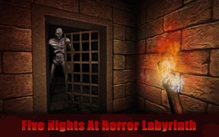 Five Nights At Maze Horror Affiche