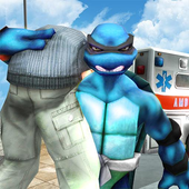 Flying Ninja Warrior Turtle City Rescue Mission 3D Mod apk скачать последнюю версию бесплатно