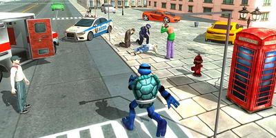 Flying Ninja Warrior Turtle City Rescue Mission 3D スクリーンショット 3