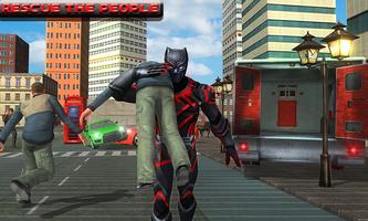 Grand Superhero Flying Panther City Rescue Mission Screenshot 1