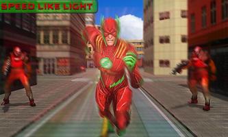 Super Light Hero Modern Crime City Combat Affiche