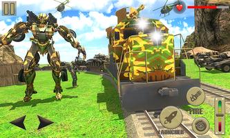 Futuristic Army Train Transform Grand Robot Wars Ekran Görüntüsü 1