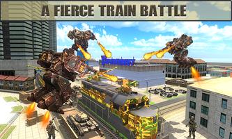 Futuristic Army Train Transform Grand Robot Wars Ekran Görüntüsü 2