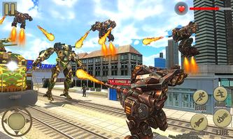 Futuristic Army Train Transform Grand Robot Wars Ekran Görüntüsü 3