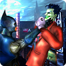 Flying Bat Superhero vs Scary Clown Villain Action APK