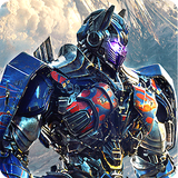 Air Robot Transform Helicopter Battle Revolution simgesi