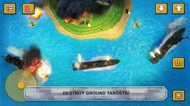Screenshot 2 for Warship Battle Craft: Naval War Game of Crafting