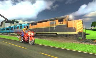 Train vs Super Hero Spider Bike screenshot 1